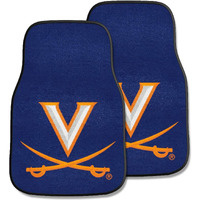 Fanmats University of Virginia 2-pc Carpet Car Mat Set/17 x27