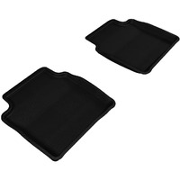 3D MAXpider 2008-2012 Chevrolet Malibu Kagu 2nd Row Floormats - Black (L1CH04821509)