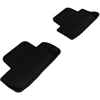 3D MAXpider 2005-2014 Ford Mustang Kagu 2nd Row Floormats - Black (L1FR06521509)