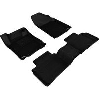 3D MAXpider Custom Fit Kagu Floor Mat (Black) Compatible with Nissan Altima Sedan 2013-2015 - R1 R2