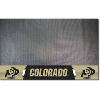 FANMATS 18281 Colorado Buffaloes Vinyl Grill Mat - 26in. x 42in. - Deck Patio Protective Mat | Oil, flame, and UV resistant