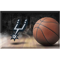 FANMATS 19116 San Antonio Spurs Rubber Scraper Door Mat