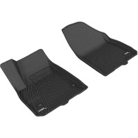 3D MAXpider Custom Fit Kagu Floor Mat (Black) Compatible with Cadillac XT5 2017-2023 - Front Row