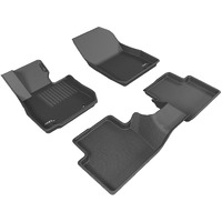 3D MAXpider Custom Fit Kagu Floor Mat (Black) Compatible with Mazda CX-3 2016-2021 - Full Set