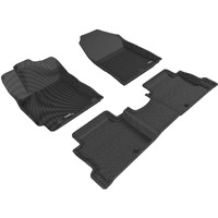 3D MAXpider Custom Fit Kagu Floor Mat (Black) Compatible with Hyundai Elantra Sedan 2017-2020 - Full Set