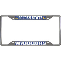 FANMATS NBA - Golden State Warriors Metal License Plate Frame, 6.25 x12.25