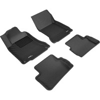 3D MAXpider - L1MB04801509 Complete Set Custom Fit All-Weather Floor Mat for Select Mercedes-Benz GLA-Class Models - Kagu Rubber (Black)