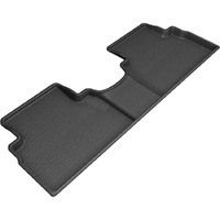 3D MAXpider Custom Fit Kagu Floor Mat (Black) for 2019-2020 Hyundai Santa FE - 2ND Row