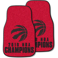 NBA Toronto Raptors 2019 NBA Finals Champions 2 Piece Carpet Car Mat Set 27 x17