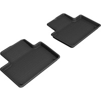 3D MAXpider Custom Fit Kagu Floor Mat (Black) Compatible with Volvo Xc90 T8 Twin Engine 2015-2025 - Second Row