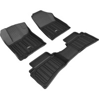 3D MAXpider Custom Fit All-Weather Floor Mat for 2020-2021 Hyundai Venue Black ELITECT Series