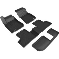 3D MAXpider Custom Fit Kagu Floor Mat (Black) for 2020-2021 Mercedes-Benz GLB-Class - 1ST Row 2ND Row 3RD Row