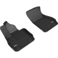 3D MAXpider 1st Row for 2020-2021 BMW 2 Gran Coupe Kagu Black Custom Fit All-Weather Floor Mats