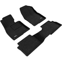 3D MAXpider All-Weather Carpeted Floor Mats Custom Fit for 2014-2018 Mazda MAZDA3 Car Floor Liners Elegant Series (1ST & 2ND Row)