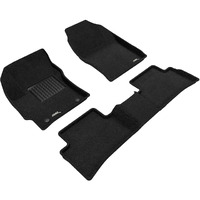 3D MAXpider Custom Fit Elegant Floor Mat (Black) Compatible with Toyota Corolla Hatchback 2019-2025 - Full Set