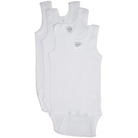 Bambini White Tank Top Onezie-Large