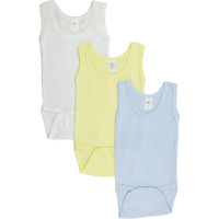 Boys Tank Top Onezies (Pack of 3) Small