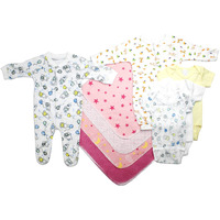 Bambini Newborn Baby Girls 9 Pc Layette Set