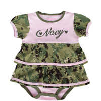 Navy NWU III Baby Ruffle Dress