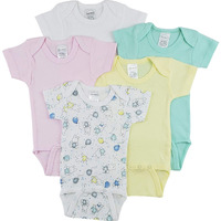 bambini Short Sleeve One Piece 5 Pack