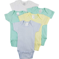 Bambini Short Sleeve One Piece 5 Pack