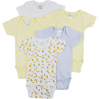 Bambini Short Sleeve One Piece 5 Pack