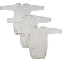 Bambini-Bambini Newborn Baby 3 Piece Gown Set White/Pink