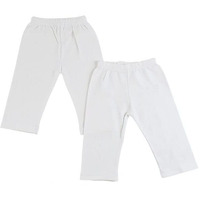 Bambini CS-0550S Infant Track Sweat Pants White - Small - Pack of 2