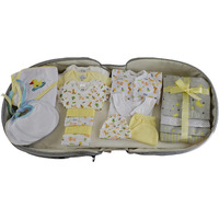 Bambini 808-Unisex-20-Pieces Unisex Baby Clothing Starter Set with Diaper Bag Yellow - Mixed Sizes - 20 Piece