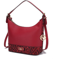 MKF Collection by Mia K. MKF-X710RD Diana Shoulder Bag, Red