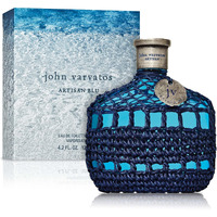 John Varvatos Men's Cologne, Artisan Blu Eau de Toilette EDT Spray, Marine Water Fougere Scent ith Notes of Basil, Pine & Geranium, 4.2 fl. oz