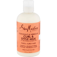 Shea Moisture Coconut & Hibiscus Curl & Style Milk 8 Ounce (235ml) (6 Pack)