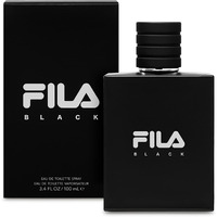 FILA BLACK for Men - Invigorating Spicy And Floral Fragrance For Him - Extra Strength, Long Lasting Scent Payoff For All-Day Wear - Trendy, Rectangular, Streamlined, Portable Bottle Design - 3.4 Oz