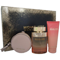 Michael Kors Wonderlust for Women - 3 Pc Gift Set 3.4oz EDP Spray, 3.4oz Body Lotion, Round Purse