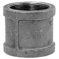 Anvil 1-1/4 in. FPT x 1-1/4 in. Dia. FPT Black Malleable Iron Coupling