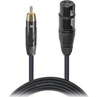 Prox XC-RXF10 10 Ft. Unbalanced RCA to XLR3-F High Performance Audio Cable