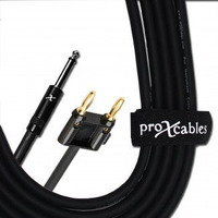 ProX XC-QB100 1/4  TSM to BANANA 12AWG High Performance Speaker Cable 100FT