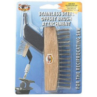 ReciproTools 4-1/4 in. L Stainless Steel Offset Brush 1 pk