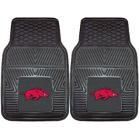 Fanmats University of Arkansas 2-pc Vinyl Car Mat Set/17 x27