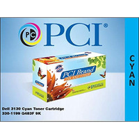 PCI Brand Compatible Toner Cartridge Replacement for Dell 3130 330-1199 G483F H513C Cyan Toner Cartridge 9K Yield