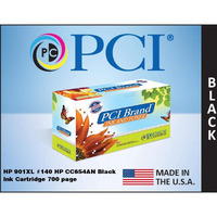 PCI Brand Remanufactured Ink Cartridge Replacement for HP 901XL #140 CC654AN Black Inkjet Cartridge 700 Page Yield