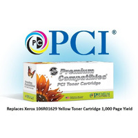 PCI Brand Compatible Toner Cartridge Replacement for Xerox 106R01629 Phaser 6010 Yello Toner Cartridge 1K Yield