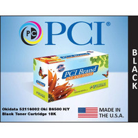 PCI Brand Compatible Toner Cartridge Replacement for Okidata 52116002 OKI B6500 Black Toner Cartridge 18K Yield