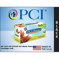 PCI Brand Remanufactured Toner Cartridge Replacement for HP 131X CF210X Black Toner Cartridge 2.4K Yield