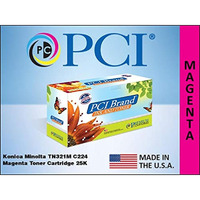 PCI Brand Compatible Toner Cartridge Replacement for Konica-Minolta TN321M C224 Magenta Toner Cartridge 25K Yield