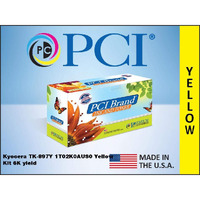 PCI Brand Compatible Toner Cartridge Replacement for Kyocera TK897Y 1T02K0AUS0 Yello Kit 6K Yield