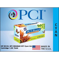 PCI Brand Remanufactured Ink Cartridge Replacement for HP 951XL CN046AN Cyan Ink Cartridge 1.5K Yield