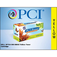 PCI Brand Compatible Toner Cartridge Replacement for Dell H625 Yellow Toner Cartridge 3P7C4 593-BBOZ OCX53 3K Yield