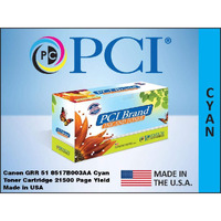 PCI Brand Compatible Toner Cartridge Replacement for Canon 8517B003AA Cyan Toner Cartridge 21.5K Yield