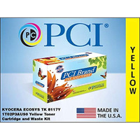 PCI Brand Compatible Toner Cartridge Replacement for Kyocera ECOSYS TK-8117Y Yellow Toner Cartridge 6K Yield